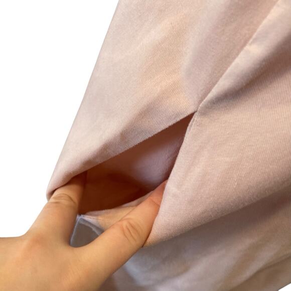 Anthropologie Maeve Camillia Blush Pink High Low Sleeveless Drop Waist Sz Large - Picture 9 of 15